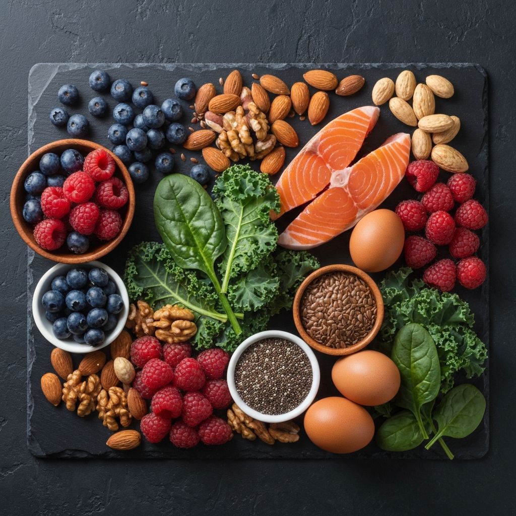 Zdrava hrana sa raznovrsnim nutrijentima